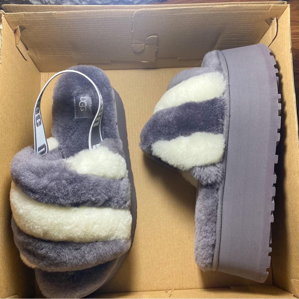 Grey Ugg Disco Stripe